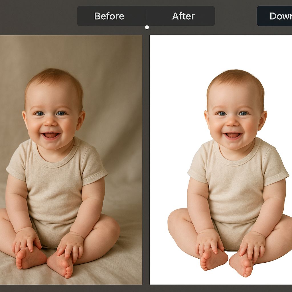 Instant Baby Passport Photo Background Editor
