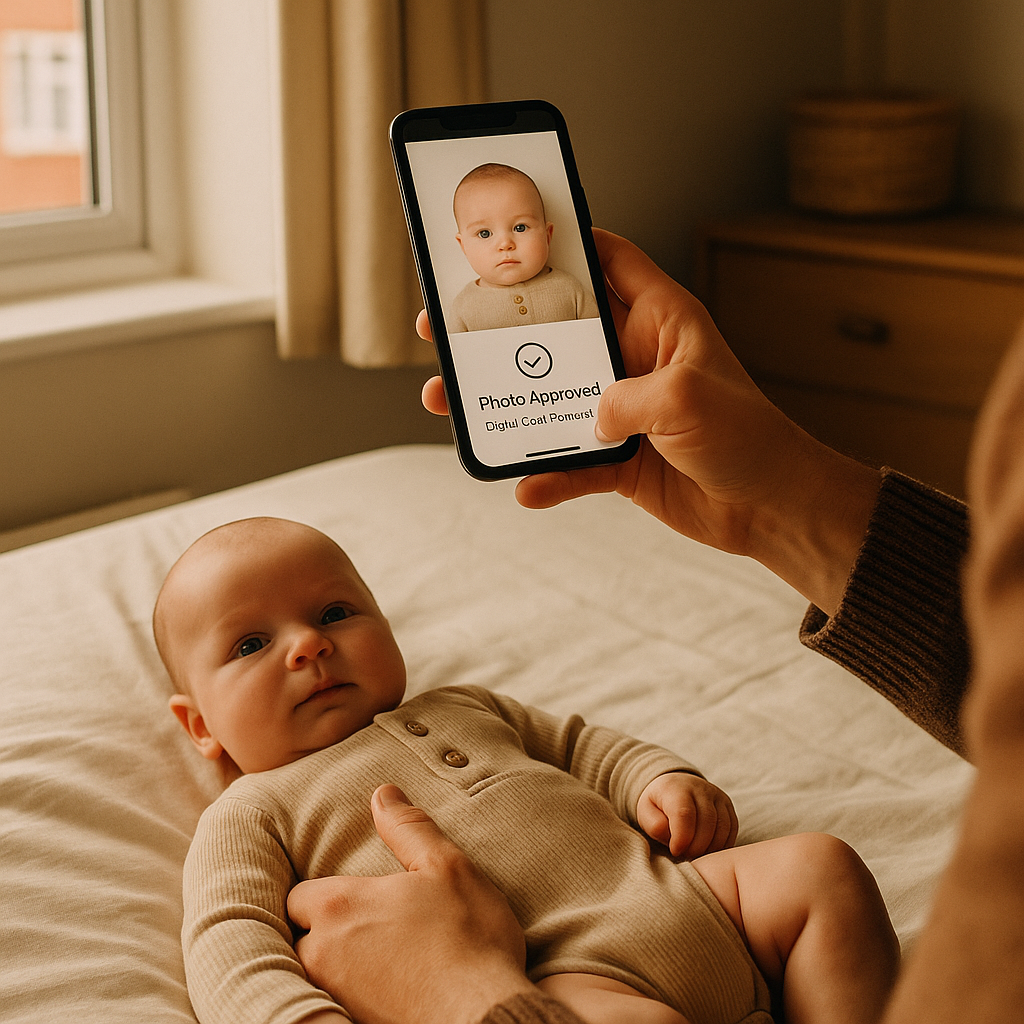 Digital Code for UK Baby Passport Photos Online