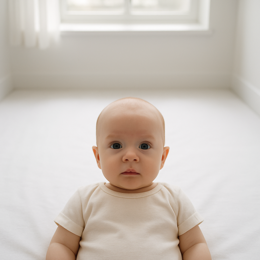 Taking a Baby Passport Photo without Hands Showing