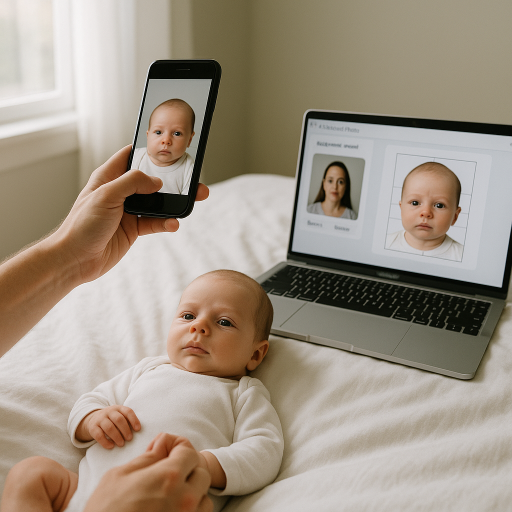 Visa Photo Maker for Newborn Babies AI
