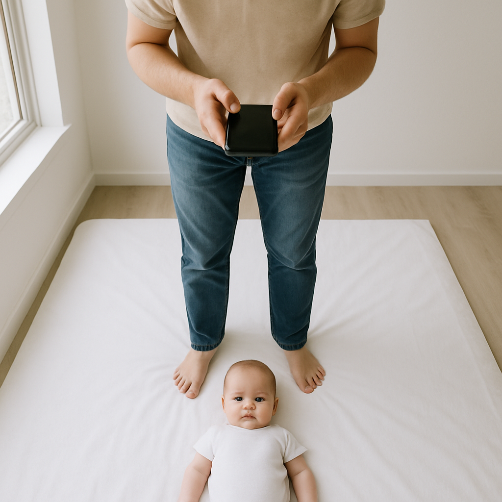 How to take baby passport photo with white background DIY