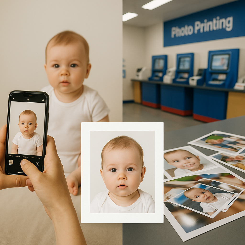Baby Passport Maker vs Officeworks Print