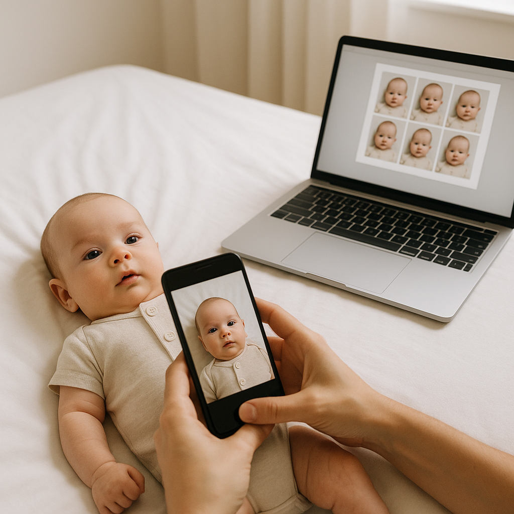 Printable Baby Passport Photo Sheet Generator