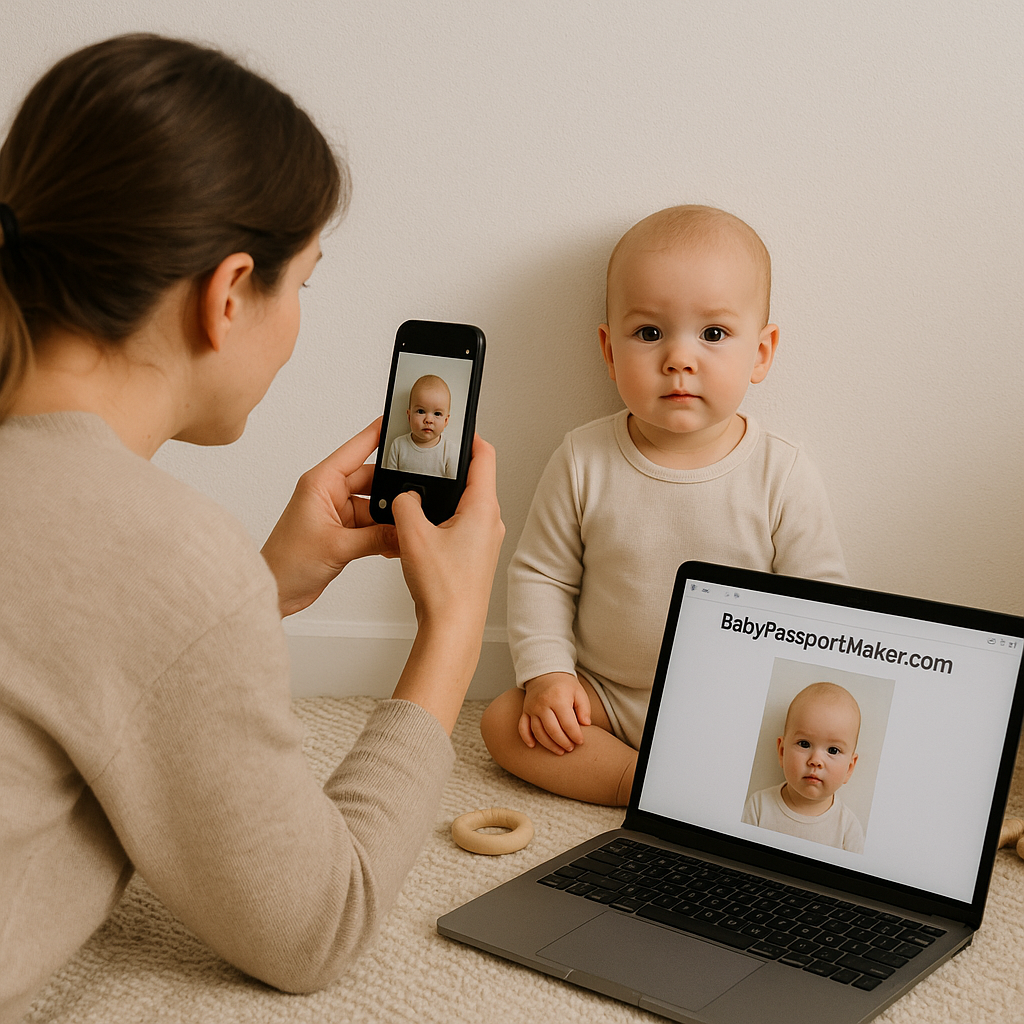 Australia Post Baby Passport Photo vs Online Maker