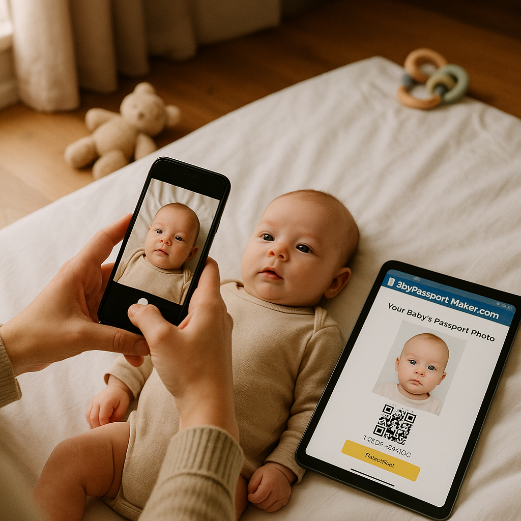 UK Baby Passport Photo Maker with Digital Code