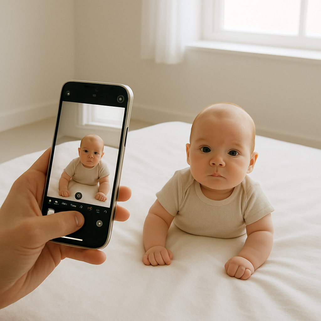 How to Take a Baby Passport Photo with iPhone