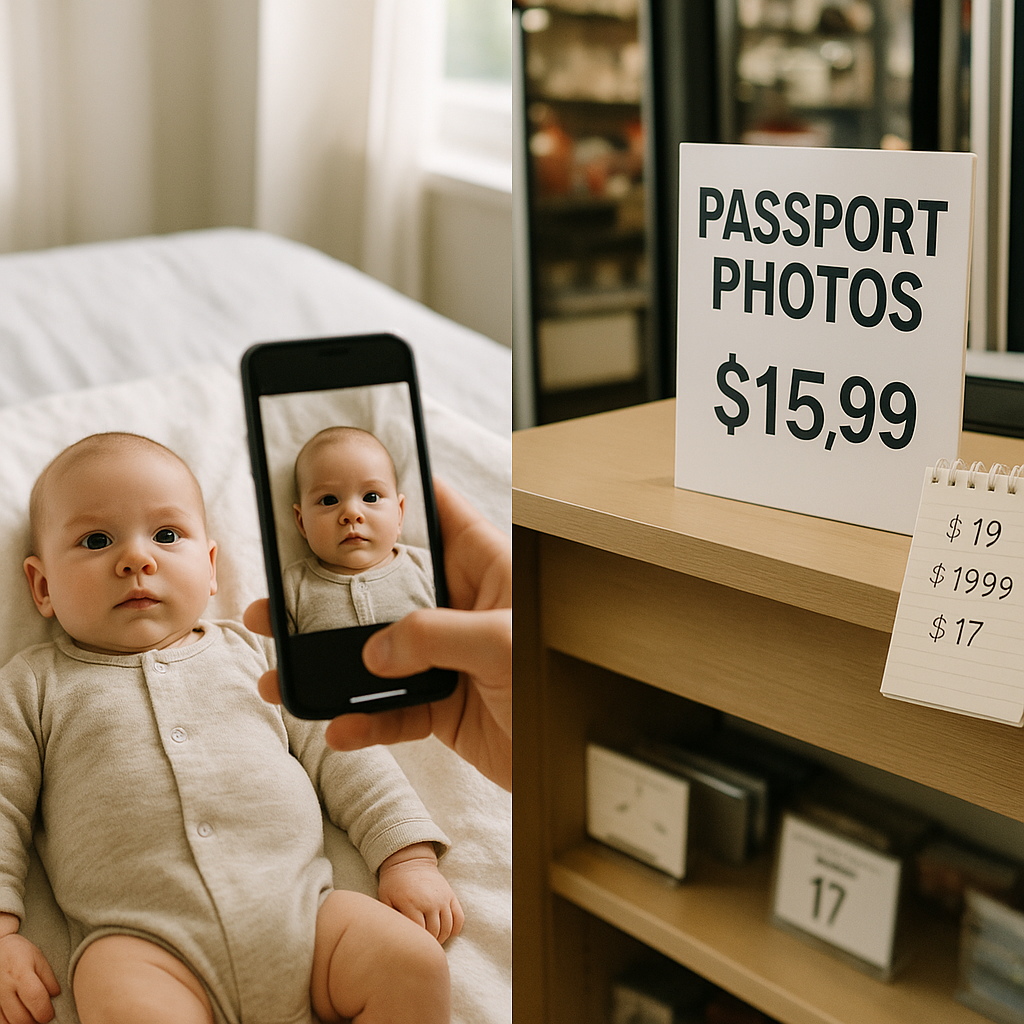 Baby Passport Photo Price Comparison: Store vs Online