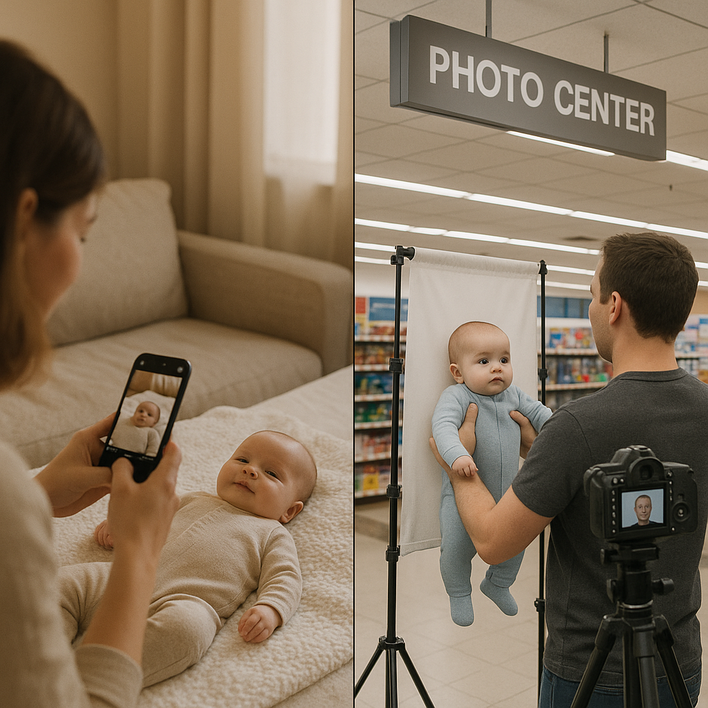 Baby Passport Maker vs Walmart Photo Center