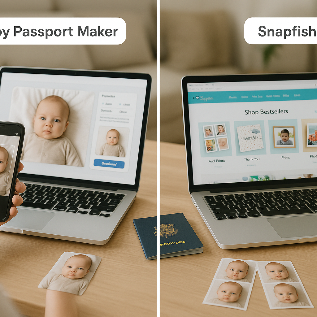 Baby Passport Maker vs Snapfish Online