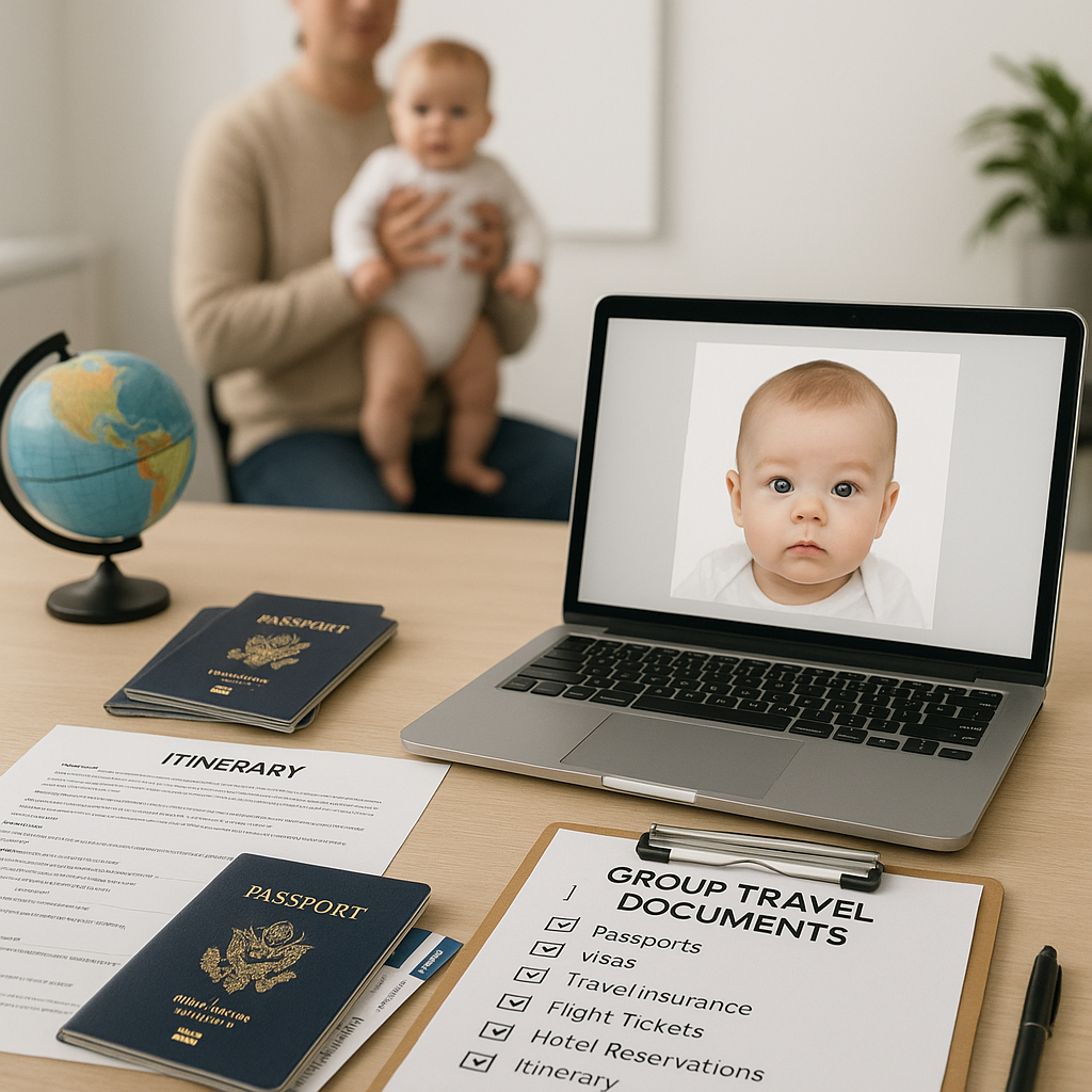 Baby Passport Photo for Travel Agents and Groups