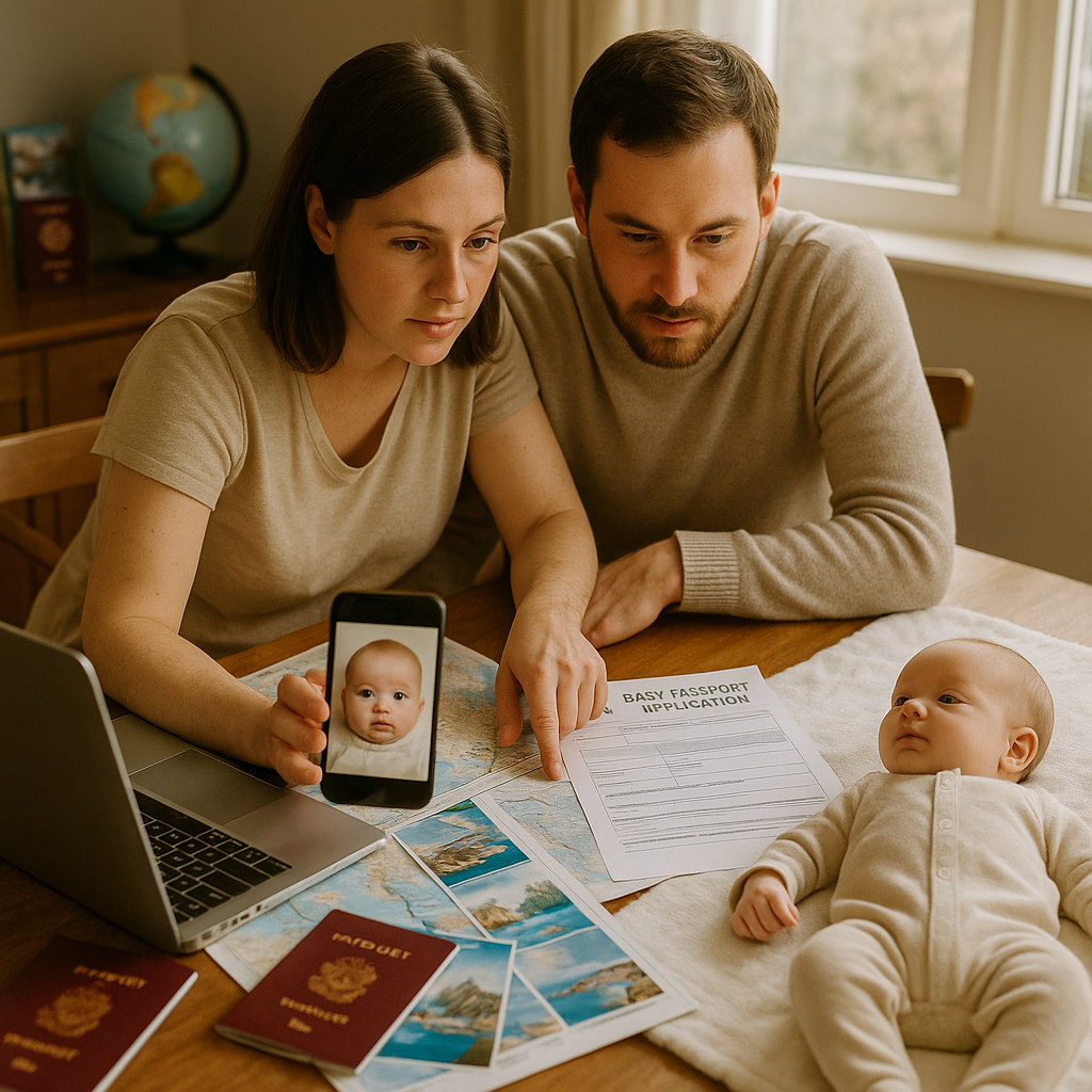 Baby Passport Photo for Family Holiday Planning