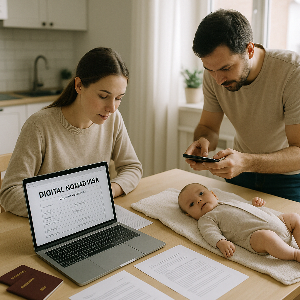 Baby Passport Photo for Digital Nomad Visas