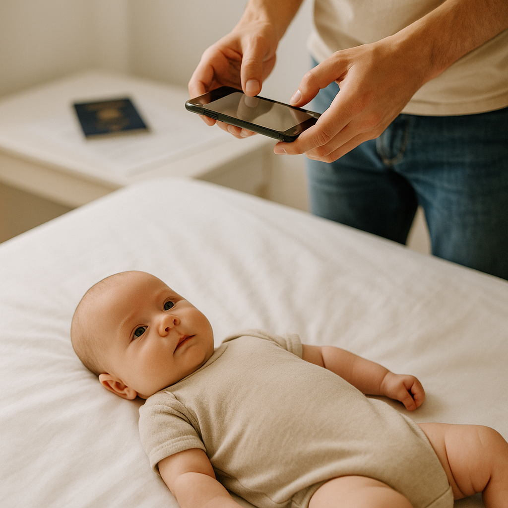 Baby Passport Photo for Golden Visa Families