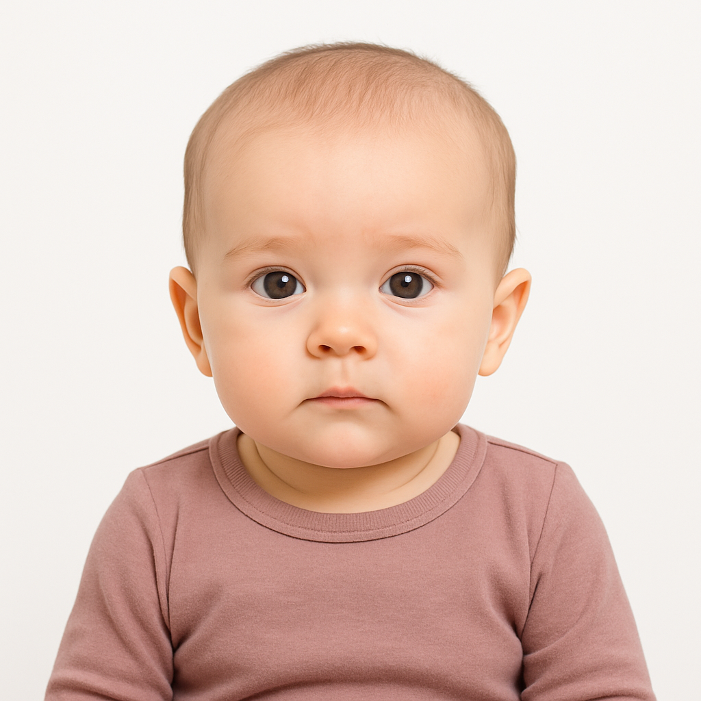 Baby Passport Photo for Diplomatic and Official Use