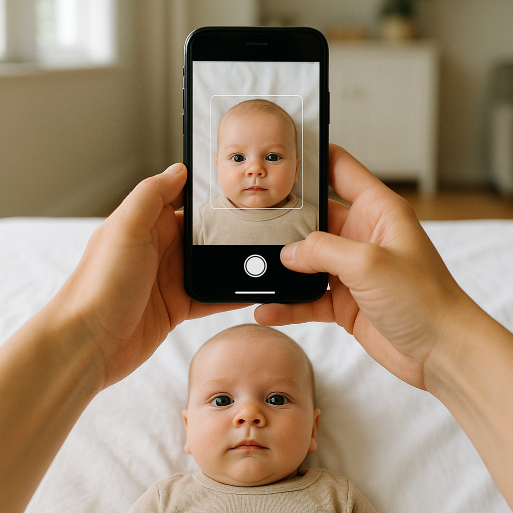 Baby Passport Photo for Telepass and Via-T