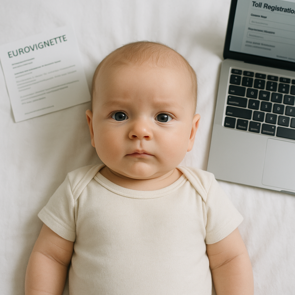 Baby Passport Photo for Toll Collect and Eurovignette